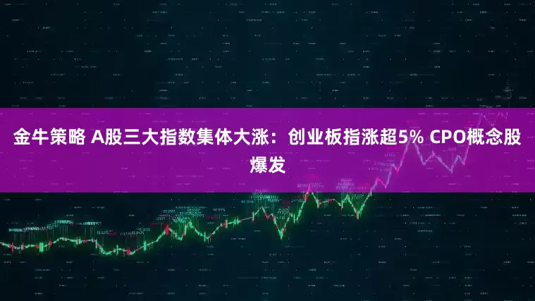金牛策略 A股三大指数集体大涨：创业板指涨超5% CPO概念股爆发